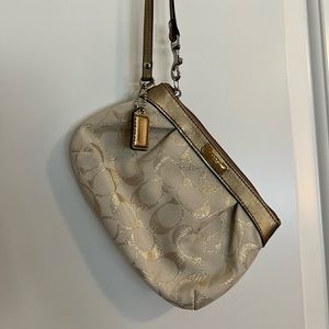 Gold Coach wristlet